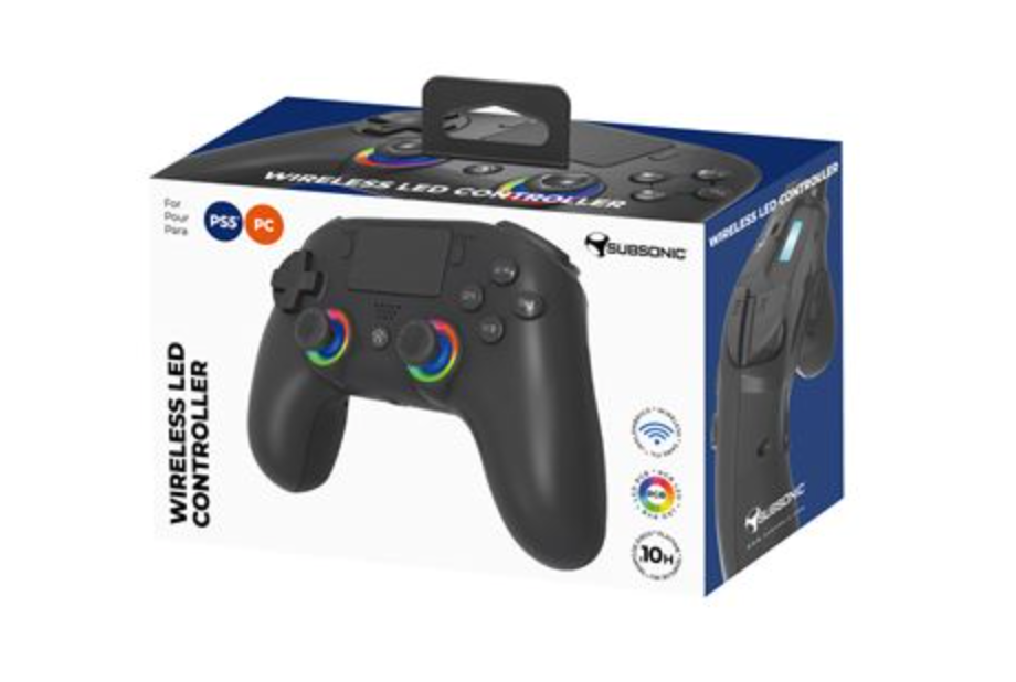 Subsonic SA5716-1 Wireless Controller – Black – for PS5 and PC