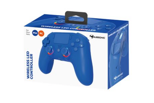 Subsonic Wireless Controller – Blue – for PS4 and PC